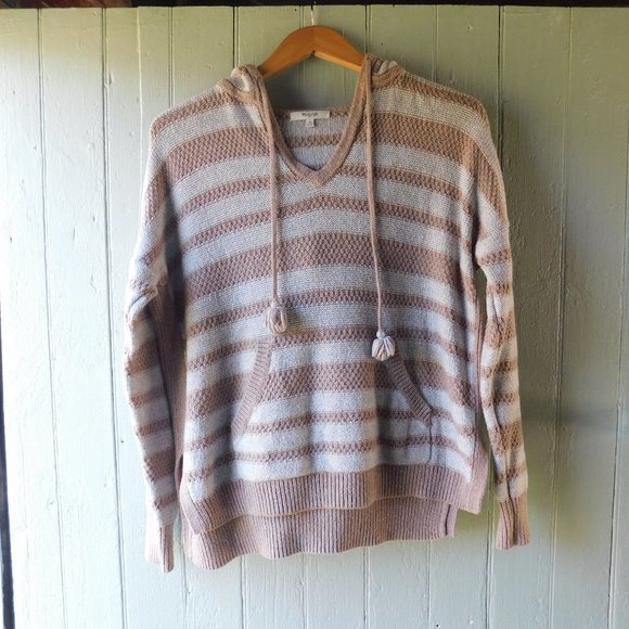 🦫 Vintage Madewell Cozy Drawstring Hoodie Knit 🌳🍃 - Picture 1 of 14